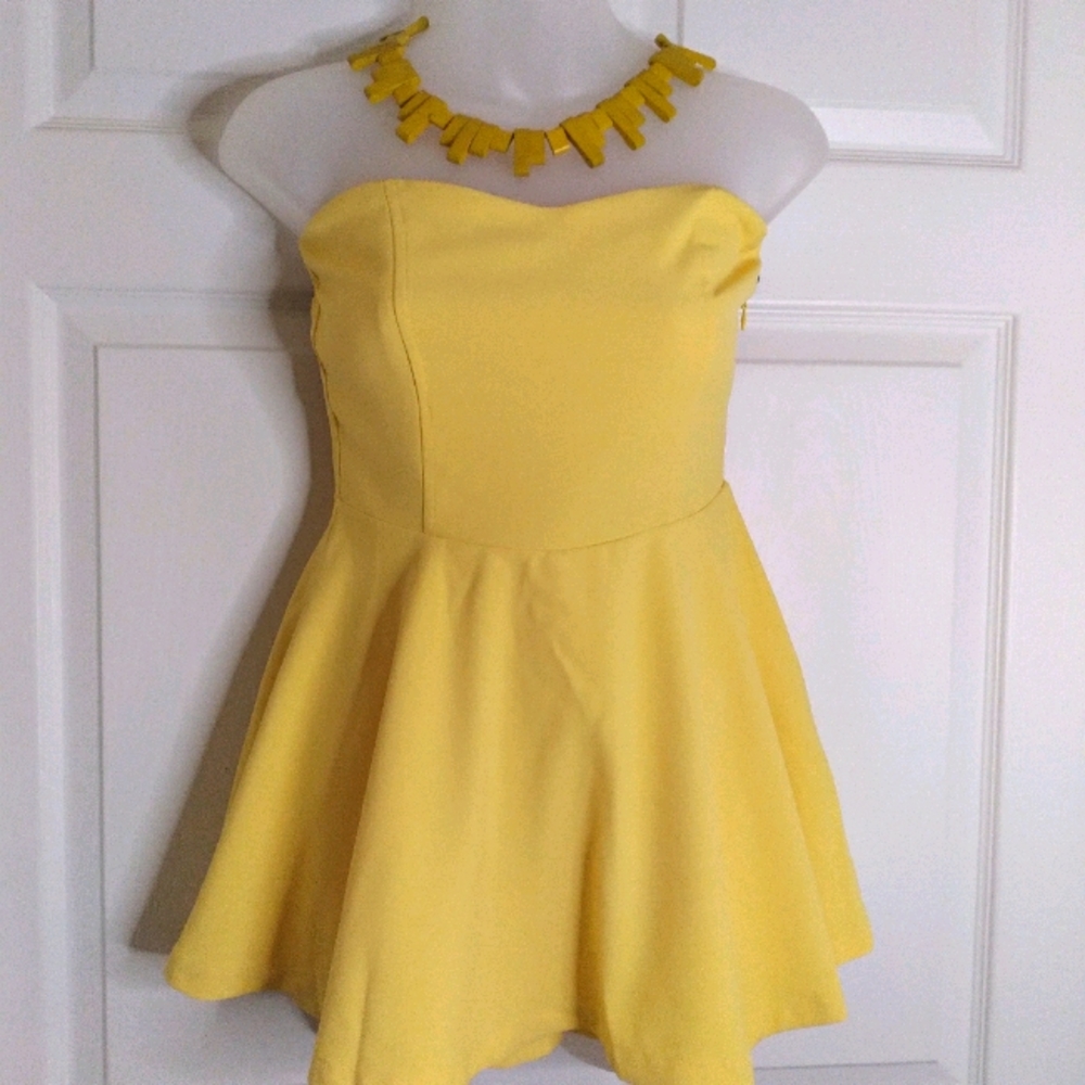 Forever 21 Small Yellow Romper